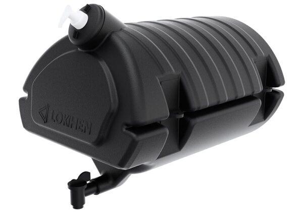 Serbatoio Acqua 30L Nero con Portasapone per Camion