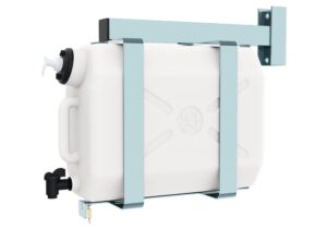 Serbatoio Acqua in Plastica 25 lt con Telaio Zincato – Uso Professionale per Camion