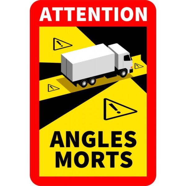 a83898180_angolo-morto.jpg ADESIVO "ANGLES MORTS" MISURA 25X17 CM - IMMAGINE CAMION