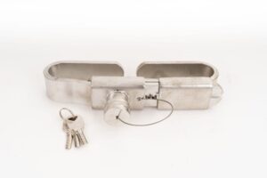 SERRATURA ANTIFURTO L= 256-342MM ACCIAIO INOX