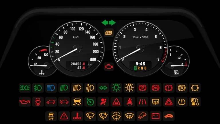 Spie e simboli cruscotto camion