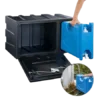 Cassetta portattrezzi con serbatoio acqua da 18 lt estraibile per il rifornimento