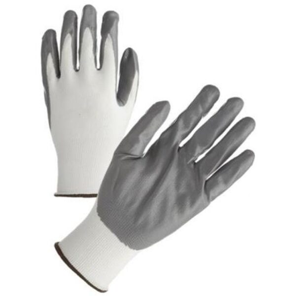 Guanto in Nitrile Spalmato Grigio TG9