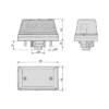 FANALE TARGA SX FIAT-IVECO -EX A800200285