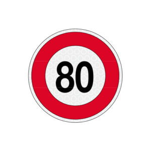80 KM/H DISCHETTO LIM. VEL. ADESIVO