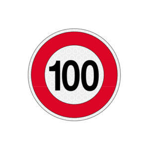 100 KM/H DISCO LIM. VELOCITA ADESIVO