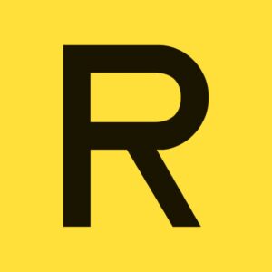 ADESIVO LETTERA ''R'' GIALLO 15X15