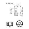 LAMPADINA 12/3 ZOCCOLO VETRO