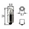 LAMPADINA 24V 2W BA9S