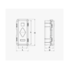 ADAMANT - PORTAESTINTORE IN PP 6/9KG (R/N) Ø170/190 - 310X671X247