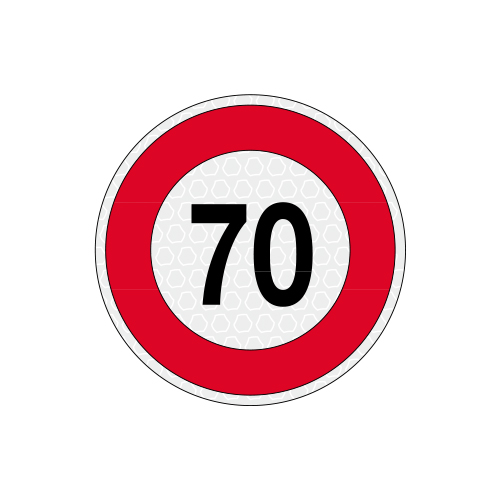 70 KM/H DISCO LIM. VEL. ADESIVO