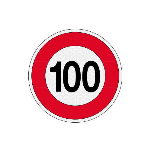 100 KM/H DISCO LIM. VELOCITA ADESIVO